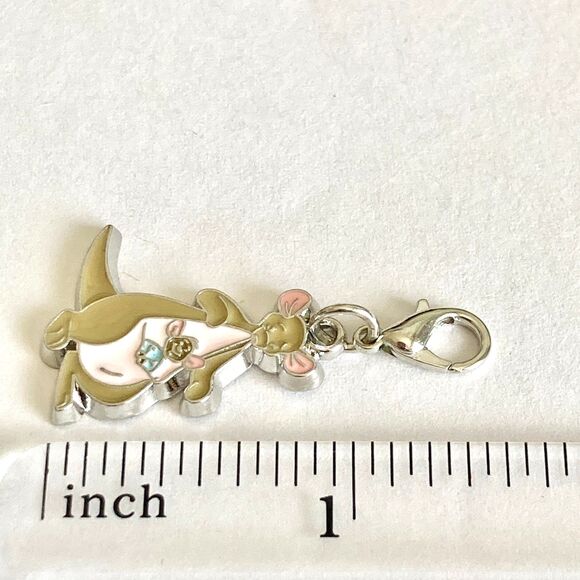 Vtg Disney Kanga Roo Winnie the Pooh Clip On Charm Zipper Pull Purse Bag Signed - Picture 8 of 8